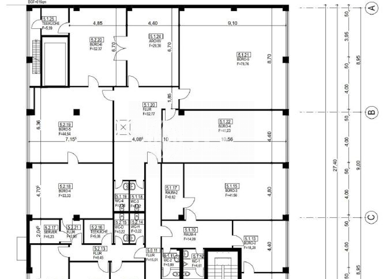 Bürofläche zur Miete 9 € 635 m²<br/>Bürofläche Grumme Bochum 44805