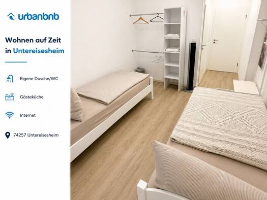 WG-Zimmer zur Miete auf Zeit 810 € 12 m² frei ab 20.09.2026 Seestraße Untereisesheim 74257