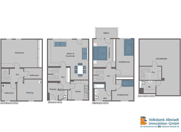 Reihenmittelhaus zum Kauf 369.000 € 5 Zimmer 115 m² 151 m² Grundstück Voller Brunnen Reutlingen 72760