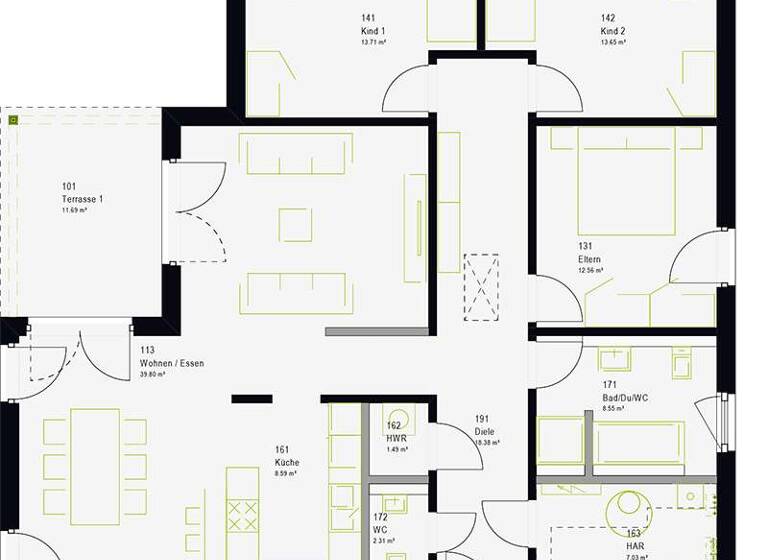 Haus zum Kauf provisionsfrei 380.368 € 4 Zimmer 135 m² 750 m² Grundstück Ahnsbeck 29353