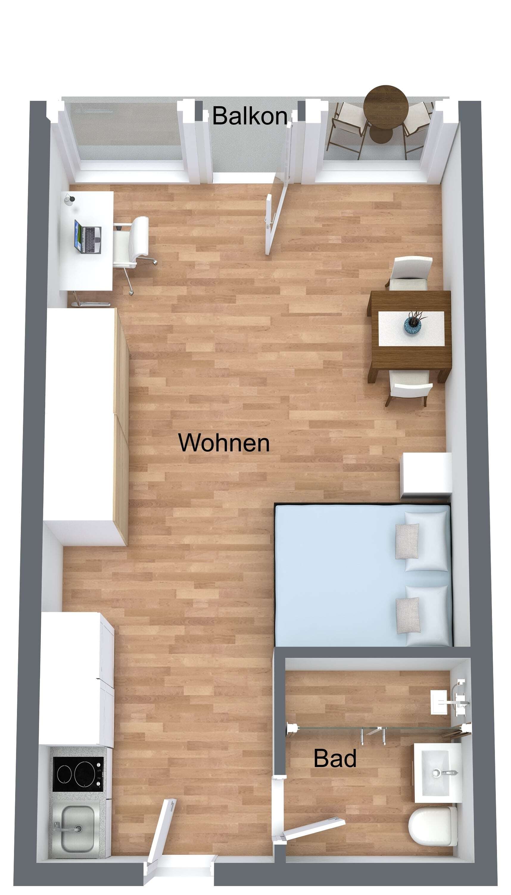 Studio zum Kauf 160.000 € 1 Zimmer 29 m²<br/>Wohnfläche 5.<br/>Geschoss Kumpfmühl - West Regensburg 93051