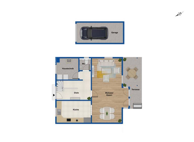Einfamilienhaus zum Kauf 398.000 € 3,5 Zimmer 120 m² 290 m² Grundstück Elchesheim Elchesheim-Illingen 76477