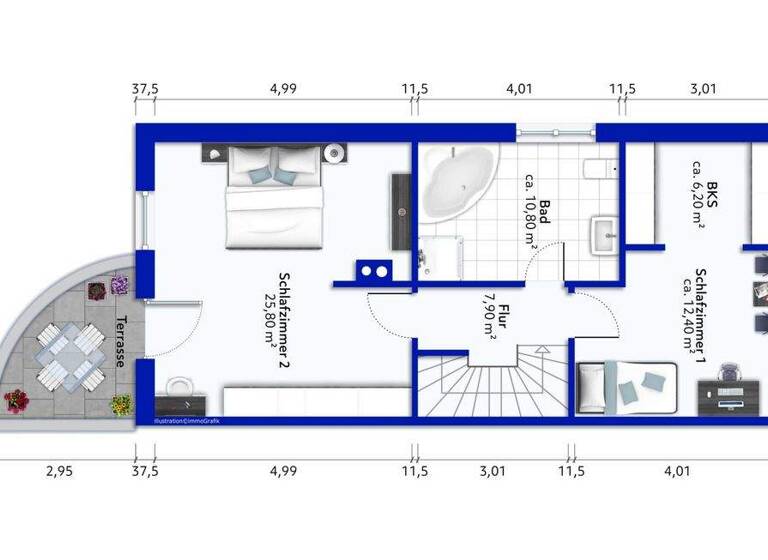 Doppelhaushälfte zum Kauf 445.000 € 3 Zimmer 127 m² 289 m² Grundstück Adendorf 21365