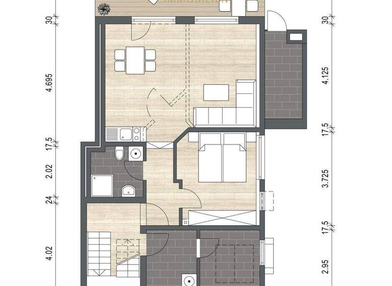 Wohnung zum Kauf 115.000 € 2 Zimmer 45 m² Reichental Gernsbach 76593