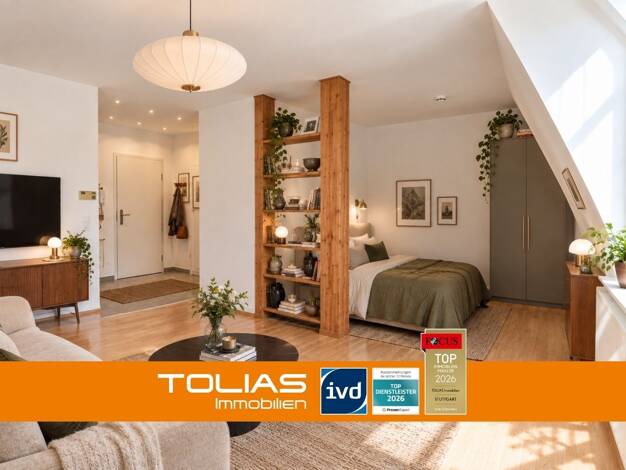 Wohnung zur Miete 600 € 1 Zimmer 39,2 m² Geschoss 4/4 frei ab 01.12.2026 Pliensauvorstadt Esslingen am Neckar 73734