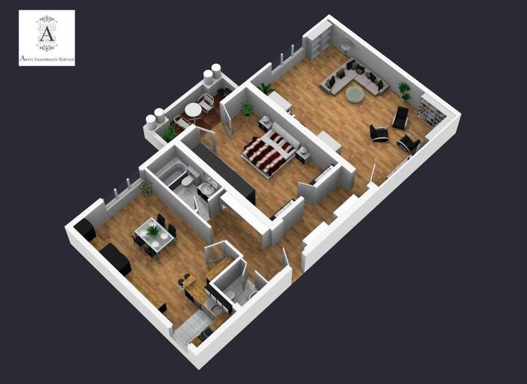 Wohnung zur Miete 1.590 € 2 Zimmer 106 m² EG frei ab 01.04.2026 Schumannstr. 0 Westend-Süd Frankfurt am Main 60325