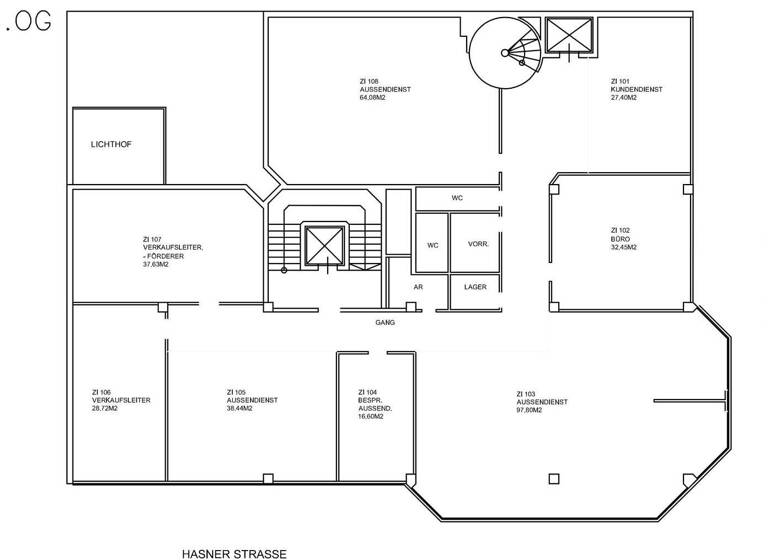 Bürofläche zur Miete 9,50 € 418,2 m² Bürofläche Waldegg Linz 4020