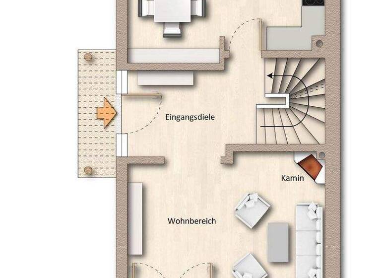 Doppelhaushälfte zur Miete 2.490 € 5 Zimmer 190 m² 300 m² Grundstück frei ab sofort Heinrich-Heine-Straße 12 Götzenhain Dreieich 63303
