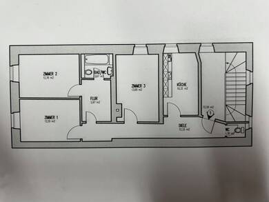 Wohnung zur Miete 1.255 € 3 Zimmer 73 m² 2. Geschoss frei ab 01.06.2025 Wassergasse Stadtamhof Regensburg 93059