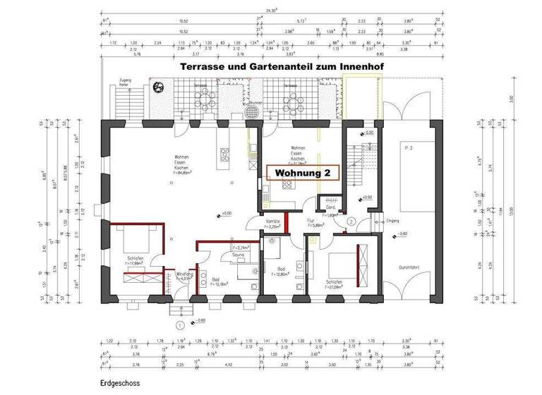 Wohnung zur Miete 990 € 2,5 Zimmer 76 m² frei ab 01.06.2026 Freistett 77866