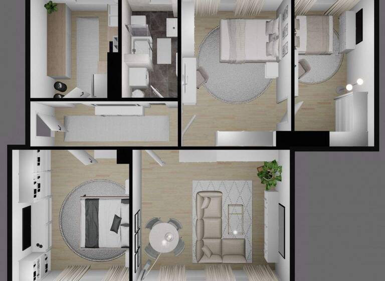 Wohnung zur Miete 620 € 4 Zimmer 81,4 m² 2. Geschoss Jahnstr. 44 Siedlung Dessau-Roßlau 06846