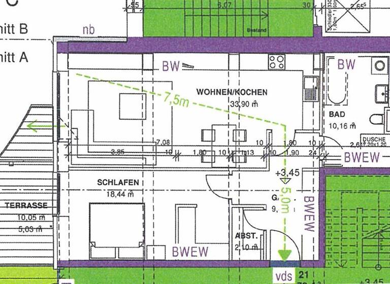 Wohnung zum Kauf 365.000 € 2 Zimmer 79,4 m²<br/>Wohnfläche 1.<br/>Geschoss ab sofort<br/>Verfügbarkeit St. Johannis Nürnberg 90419