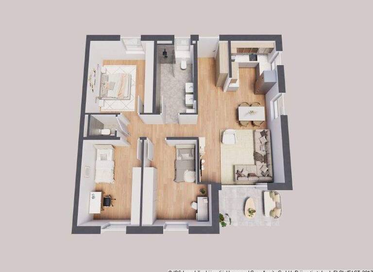 Wohnung zum Kauf - Erstbezug provisionsfrei 342.666 € 4 Zimmer 94,5 m² Gerabronn 74582