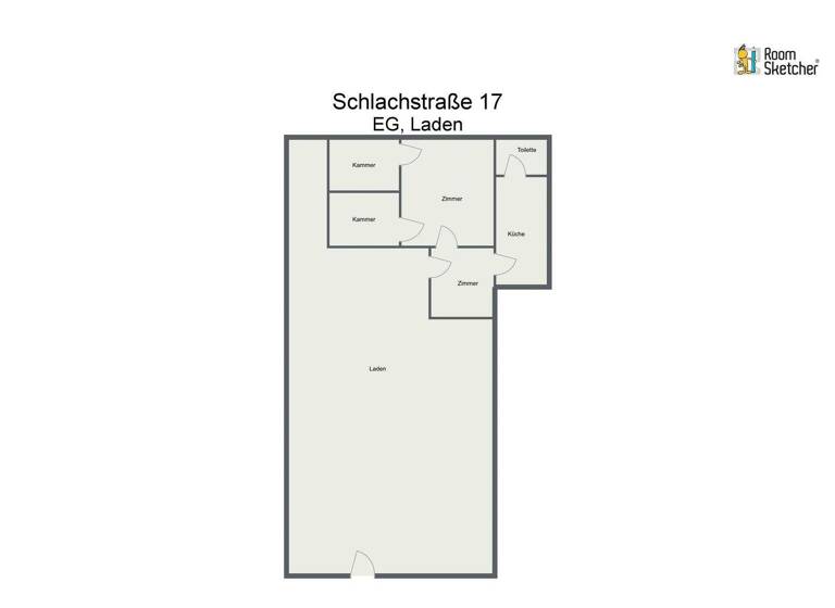Verkaufsfläche zur Miete provisionsfrei 1.250 € 1 Zimmer 180 m² Verkaufsfläche Schlachtstraße 17 Jever 26441