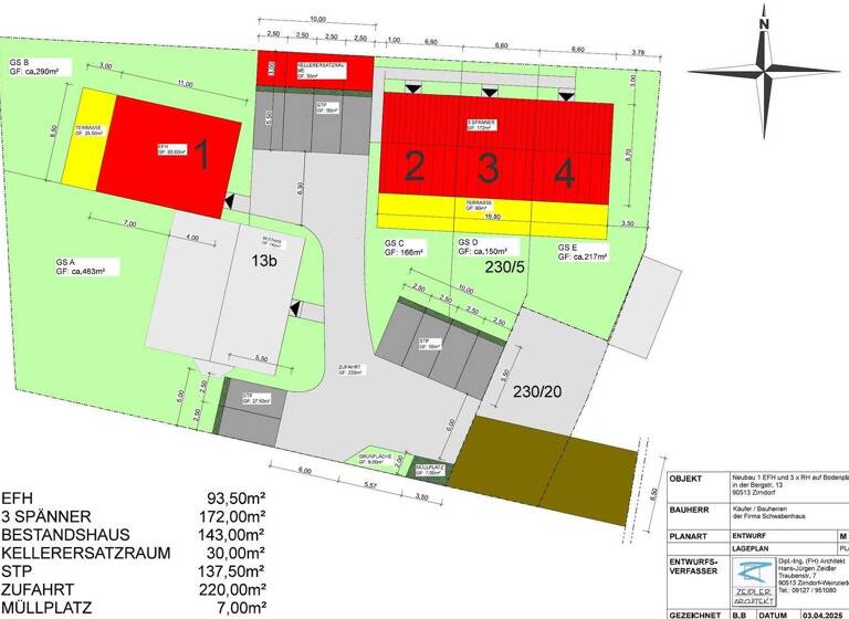 Reihenmittelhaus zum Kauf provisionsfrei 980.000 € 5 Zimmer 200 m² 870 m² Grundstück Cadolzburg 90556