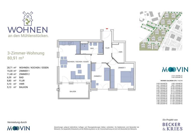 Studio zur Miete 1.011 € 3 Zimmer 80,9 m²<br/>Wohnfläche 2.<br/>Geschoss 01.06.2025<br/>Verfügbarkeit Allee zu den Mühlenstücken 4 Nauen Nauen 14641