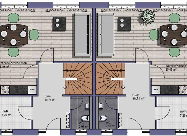 Doppelhaushälfte zum Kauf - Erstbezug provisionsfrei 396.000 € 4 Zimmer 110 m² 270 m² Grundstück frei ab 01.10.2026 Gisselstraße Wulsdorf Bremerhaven 27572