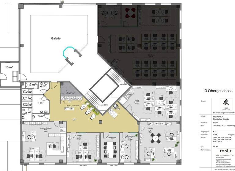 Bürofläche zur Miete 9,50 € 6 Zimmer 297 m² Bürofläche Bindlacher Straße 4 Industriegebiet Bayreuth 95448