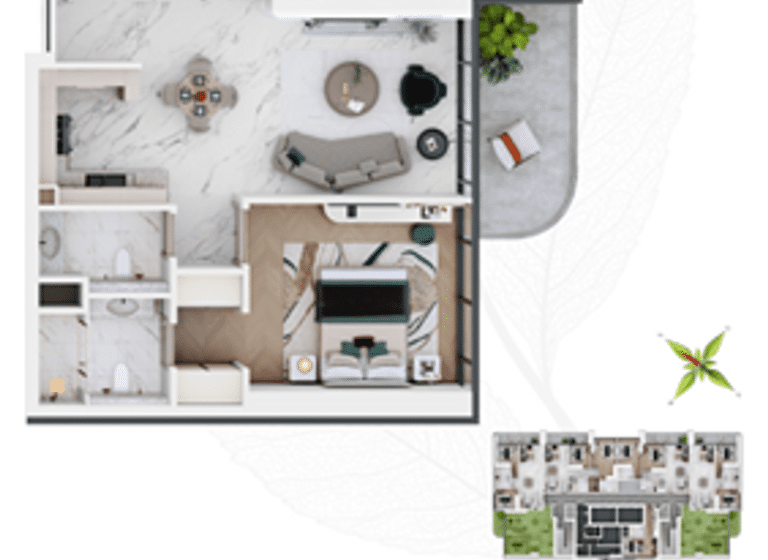 Wohnung zum Kauf - Erstbezug provisionsfrei 297.500 € 2 Zimmer 69,3 m² frei ab 01.06.2027 Dubai 00000