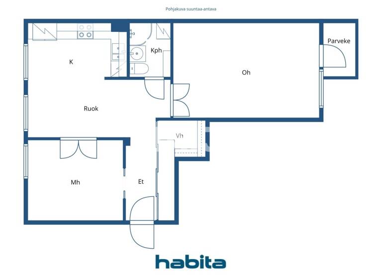 Wohnung zum Kauf 194.000 € 2 Zimmer 60 m² 2. Geschoss Roihuvuorentie 9 Helsinki 00820