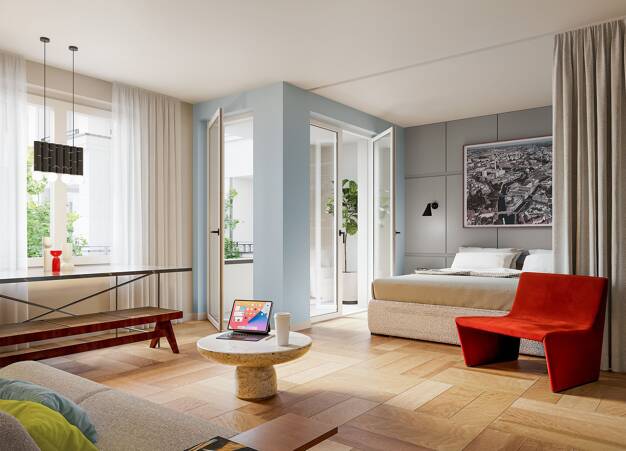 Wohnung zum Kauf - Neubau provisionsfrei 398.000 € 1 Zimmer 37,7 m² EG Schiebusserstraße 12 Britz Berlin 10965