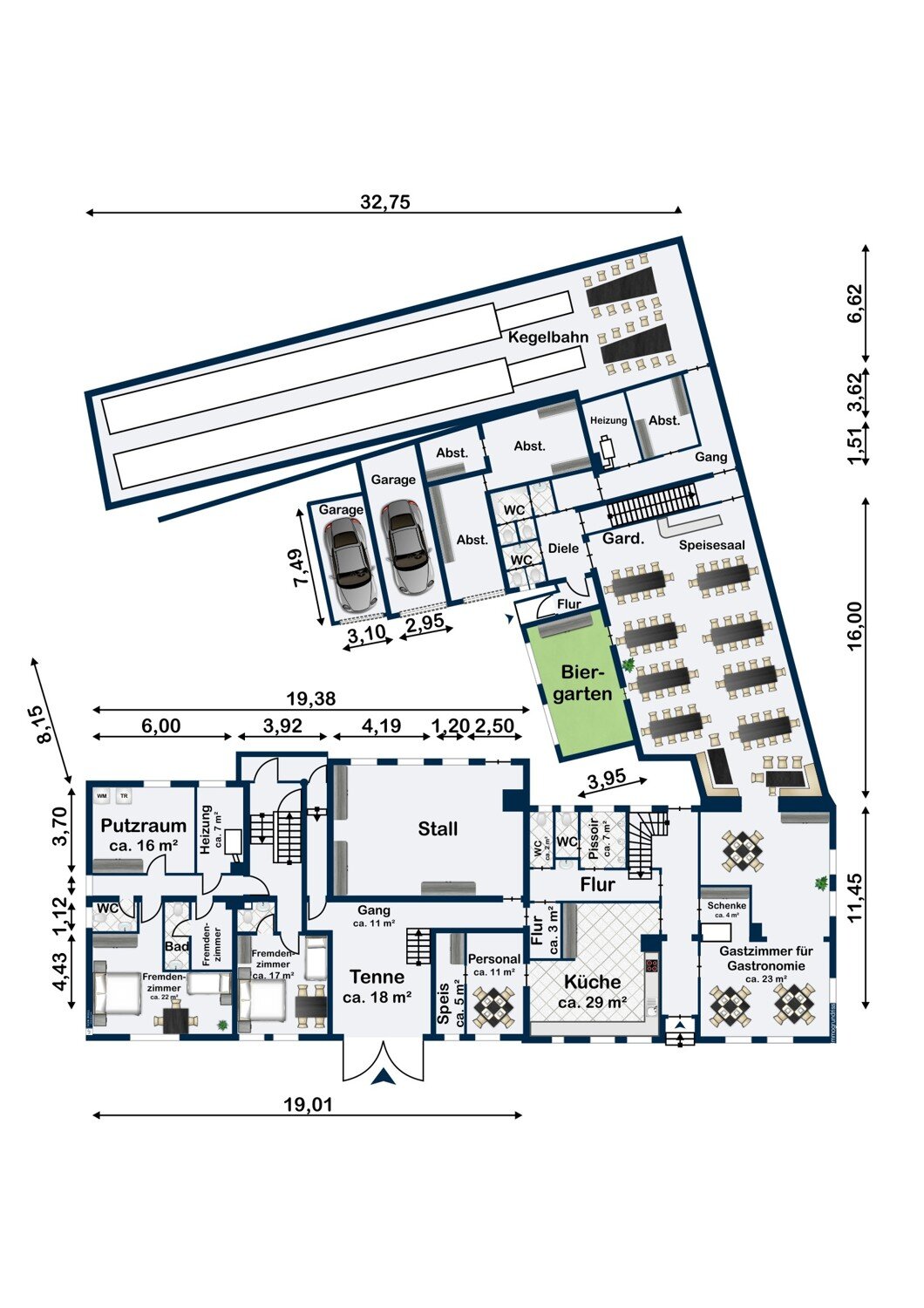 Gastronomie/Hotel zum Kauf 438 m²<br/>Gastrofläche 22.339 m²<br/>Grundstück Mittelstetten Wörnitz / Mittelstetten 91637