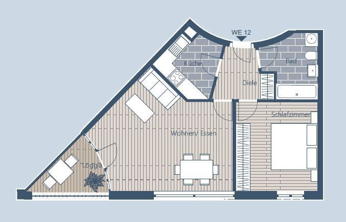 Wohnung zum Kauf provisionsfrei 186.000 € 2 Zimmer 56,5 m²<br/>Wohnfläche 2.<br/>Geschoss Lindenau Leipzig 04177