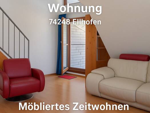 Wohnung zur Miete auf Zeit 1.100 € 3 Zimmer 60 m² frei ab 30.06.2026 Heilbronner Str. 0 Ellhofen 74248