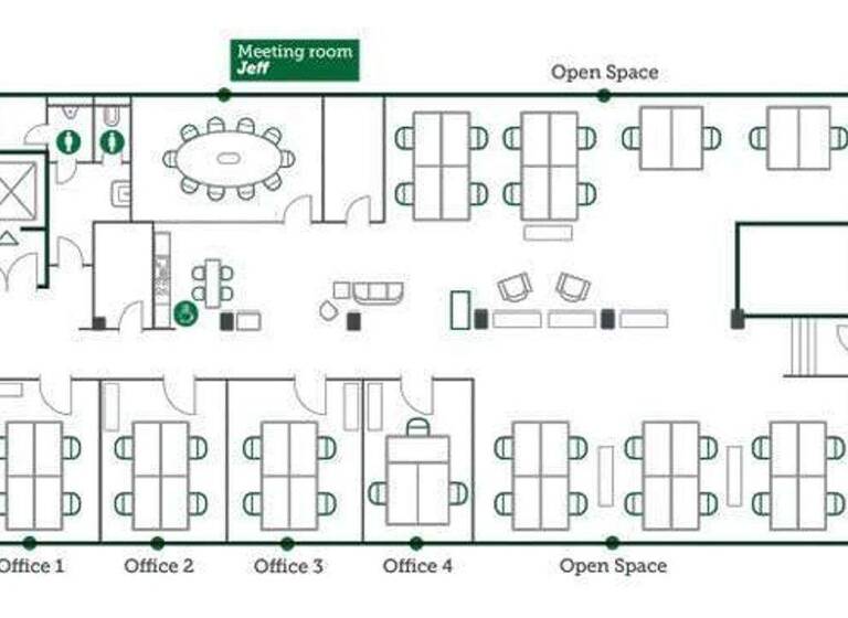 Bürofläche zur Miete provisionsfrei 14 m² Bürofläche teilbar ab 7 m² Hanauer Landstraße 340 Ostend Frankfurt 60314