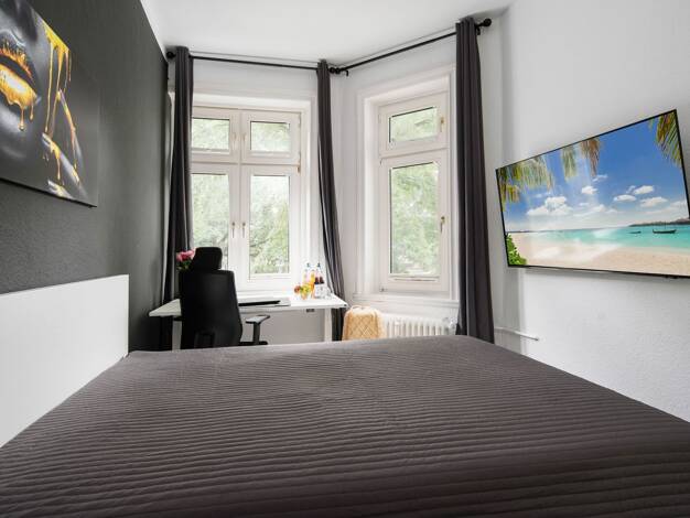Wohnung zur Miete 2.000 € 2 Zimmer 45 m² Geschoss 1/6 frei ab sofort Peter-Marquard-Straße 14 Winterhude Hamburg 22303