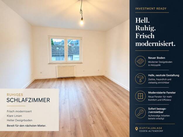 Wohnung zum Kauf provisionsfrei 100.000 € 2 Zimmer 41 m² 2. Geschoss Altendorf Stadtbezirk III 45236