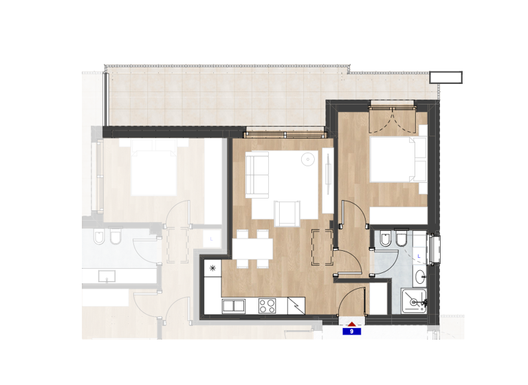 Wohnung zum Kauf 2 Zimmer 2. Geschoss Montan an der Weinstraße 39040