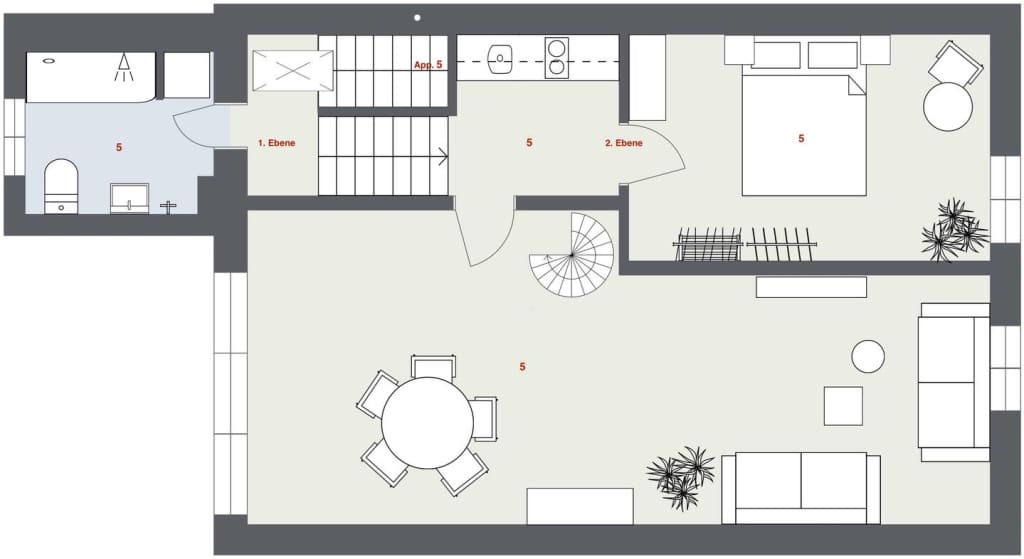 Wohnung zur Miete Wohnen auf Zeit 2.180 € 1 Zimmer 65 m²<br/>Wohnfläche ab sofort<br/>Verfügbarkeit Ostwall Südring Krefeld 47798