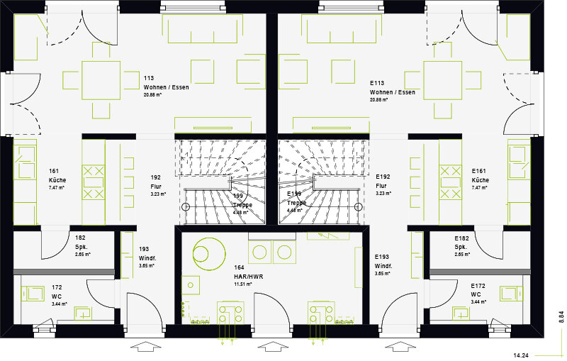 Mehrfamilienhaus zum Kauf provisionsfrei 503.515 € 8 Zimmer 204 m²<br/>Wohnfläche 765 m²<br/>Grundstück Kleinrinderfeld 97271