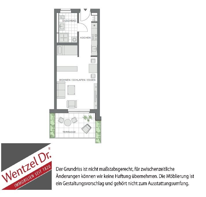 Wohnung zur Miete 544 € 1 Zimmer 43,3 m²<br/>Wohnfläche EG<br/>Geschoss 01.01.2025<br/>Verfügbarkeit Ilmenaugarten 83 Kaltenmoor Lüneburg 21337