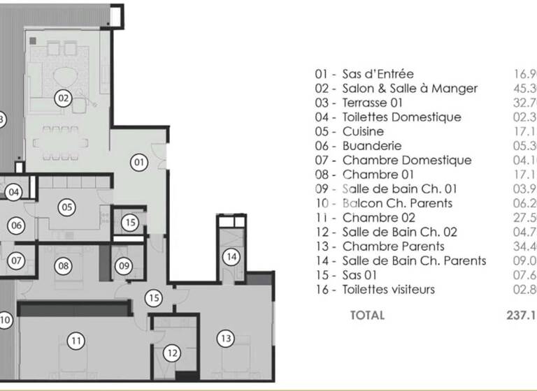 Studio zum Kauf 391.439 € 4 Zimmer 212 m² 8. Geschoss Point E Point E 10 700