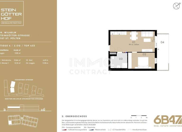 Wohnung zum Kauf - Erstbezug provisionsfrei 155.900 € 2 Zimmer 44,7 m² Teufelhof St. Pölten 3100