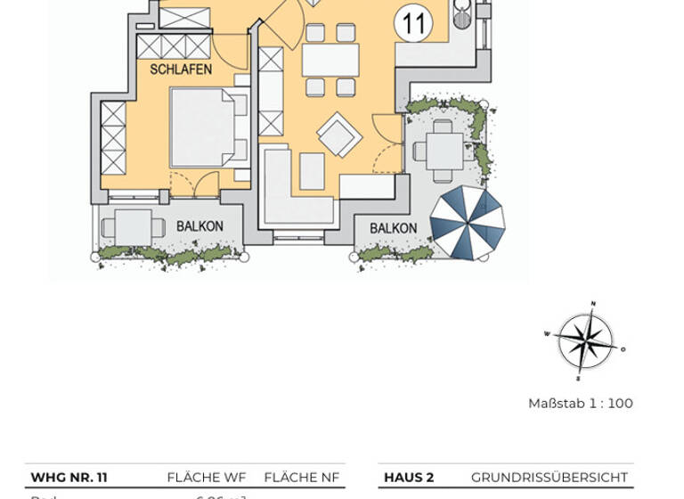 Wohnung zum Kauf - Erstbezug 595.000 € 3 Zimmer 70,7 m² 2. Geschoss Olching 82140