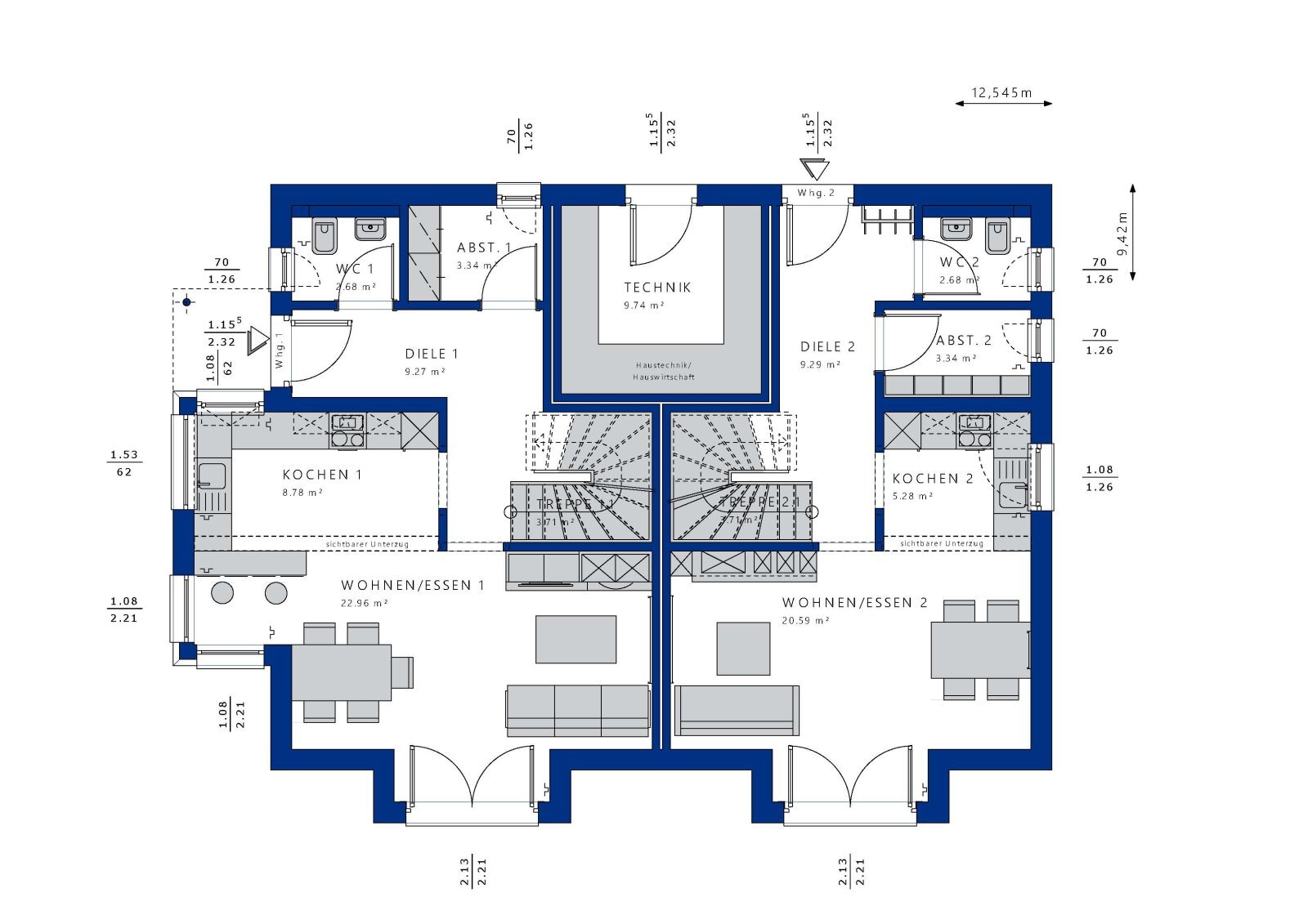 Mehrfamilienhaus zum Kauf 948.207 € 7 Zimmer 205 m²<br/>Wohnfläche 699 m²<br/>Grundstück Sturmbühl - FH Polizei Villingen-Schwenningen 7856