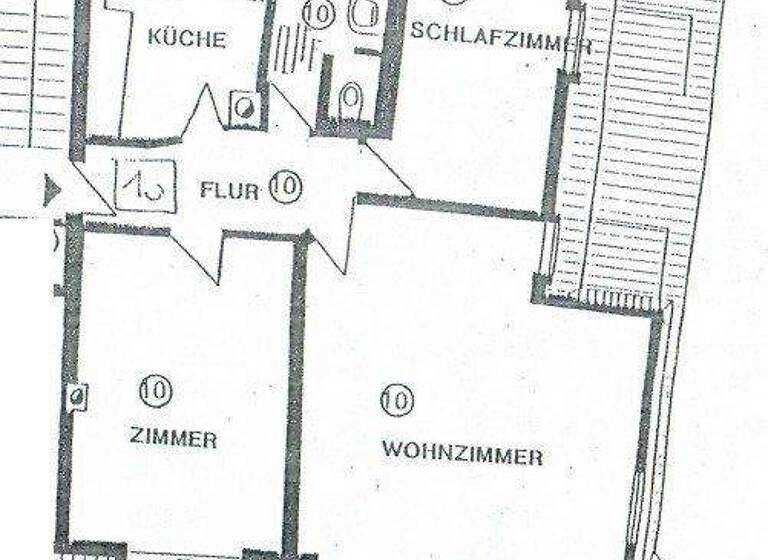 Wohnung zum Kauf 84.000 € 3 Zimmer 101,3 m² Mosenstraße 1 Auerbach Auerbach/Vogtland 08209