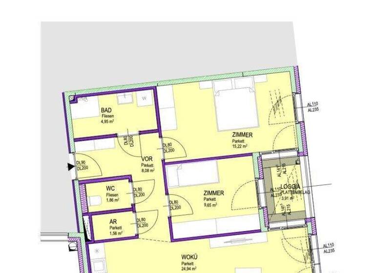 Wohnung zum Kauf - Erstbezug 322.490 € 3 Zimmer 66,8 m² 1. Geschoss Kirchenplatz Groß-Enzersdorf 2301