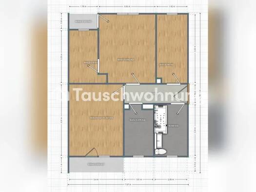 Wohnung zur Miete Tauschwohnung 790 € 3,5 Zimmer 72 m² 2. Geschoss Eckenheim Nord-Ost 60435