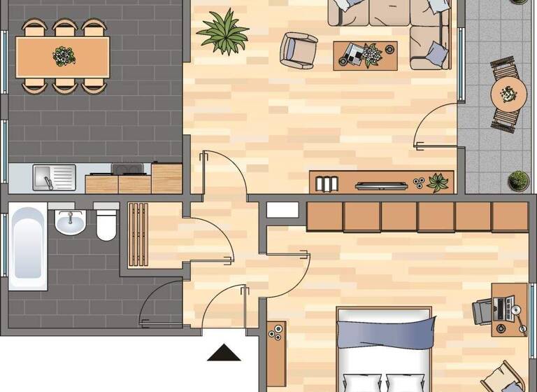 Wohnung zur Miete 425 € 2 Zimmer 48,9 m² 2. Geschoss frei ab 13.03.2026 Kesselborn 19 Marten Dortmund 44379