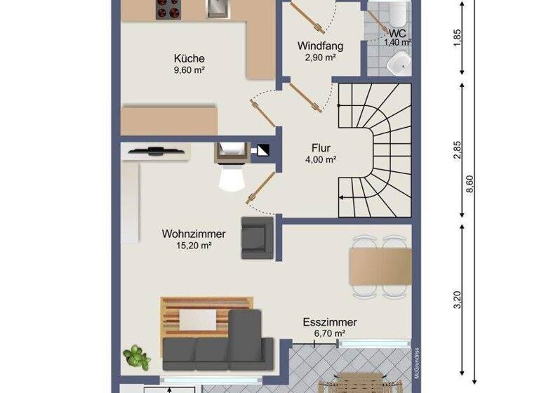 Reihenendhaus zum Kauf 275.000 € 5 Zimmer 87,5 m² 290 m² Grundstück Albbruck 79774