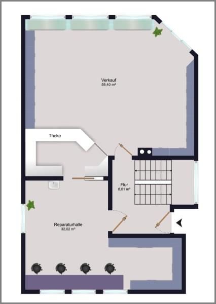 Ladenfläche zur Miete provisionsfrei 1.100 € 2 Zimmer 90,4 m²<br/>Verkaufsfläche Achern Achern 77855