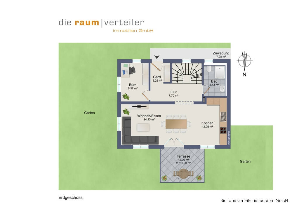 Einfamilienhaus zum Kauf 1.050.000 € 6 Zimmer 128 m²<br/>Wohnfläche 413 m²<br/>Grundstück Bruckmühl 83052