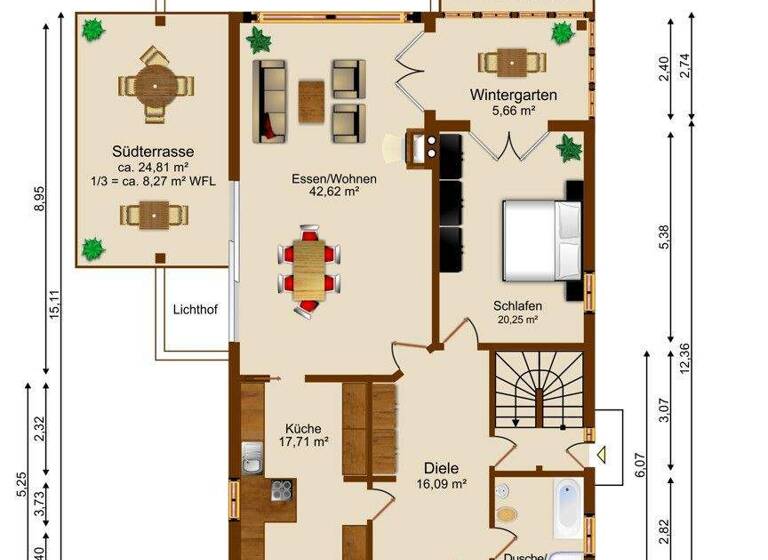 Wohnung zum Kauf 1.340.000 € 5 Zimmer 201 m² EG Kriegshaber Augsburg / Kriegshaber 86156