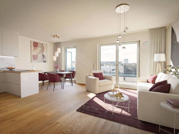 Wohnung zum Kauf - Neubau provisionsfrei 1.499.000 € 3 Zimmer 108,6 m² 6. Geschoss Arnulfstraße 152 Neuhausen-Nymphenburg München 80634