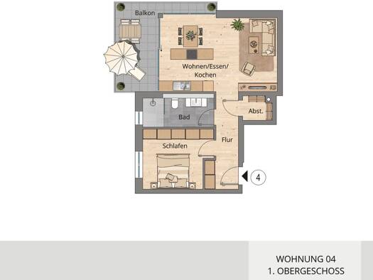 Wohnung zum Kauf - Neubau provisionsfrei 266.900 € 2 Zimmer 63,2 m² 1. Geschoss Rothenburger Str. 23 Creglingen 97993