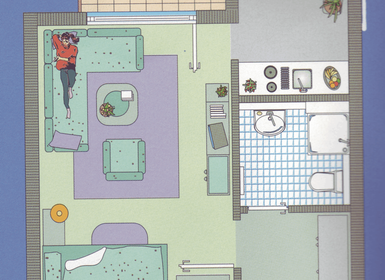 Studio zur Miete 340 € 1 Zimmer 29,9 m² Beutnitzer Strasse 7 Wenigenjena Jena 07749